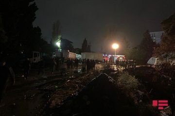Concrete roof collapses at former Light Construction Plant in Khirdalan