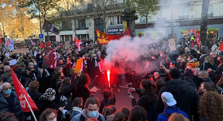 Almost 100 police officers injured during Saturday protests in France, Interior Minister says