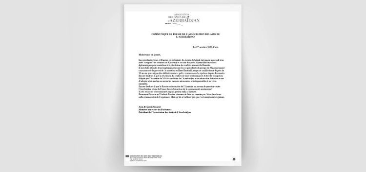Jean Francois Mansel commented on co-chairs’ statement