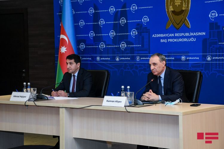 As a result of artillery shell fired by Armenia, fall on near Tartar prosecutor's office, investigator injured