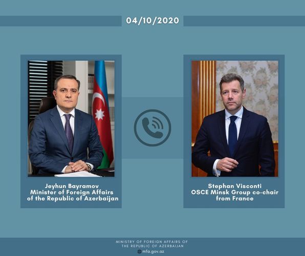Telephone conversation held between Azerbaijani FM and French Co-Chair