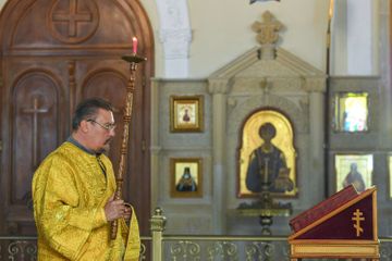 Divine service held at orthodox church in Baku for establishment of peace in Azerbaijan’s Nagorno Garabagh region 