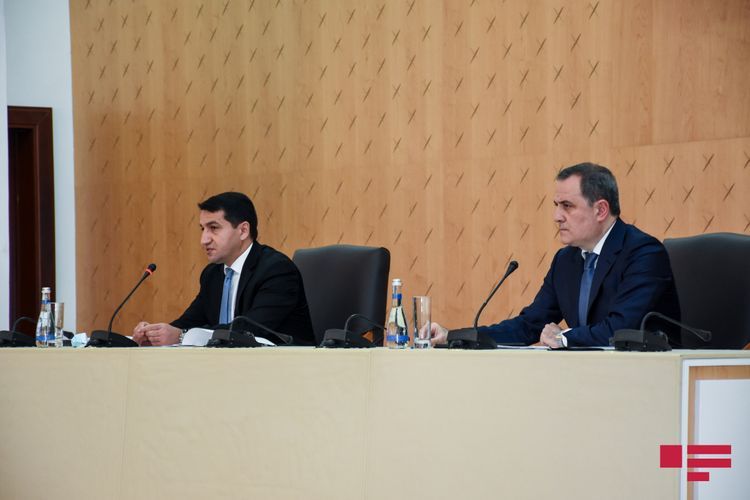 Hikmat Hajiyev: “Armenia’s attack continues even after entry into force of temporary ceasefire”