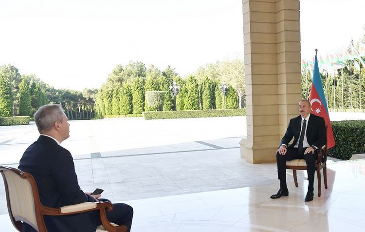 Azerbaijani President: Armenia's security is provided by Russia, free weapons are provided by Russia
