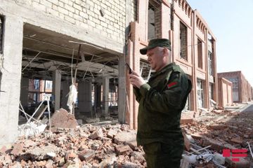 Foreign diplomats witnessed the crimes committed by the Armenian aggressors in Ganja - PHOTOSESSION - UPDATED