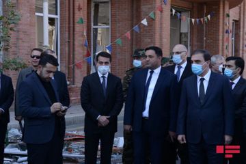Foreign diplomats witnessed the crimes committed by the Armenian aggressors in Ganja - PHOTOSESSION - UPDATED