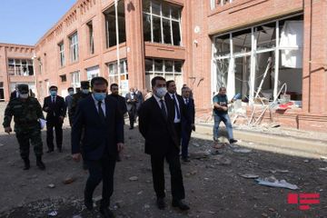 Foreign diplomats witnessed the crimes committed by the Armenian aggressors in Ganja - PHOTOSESSION - UPDATED