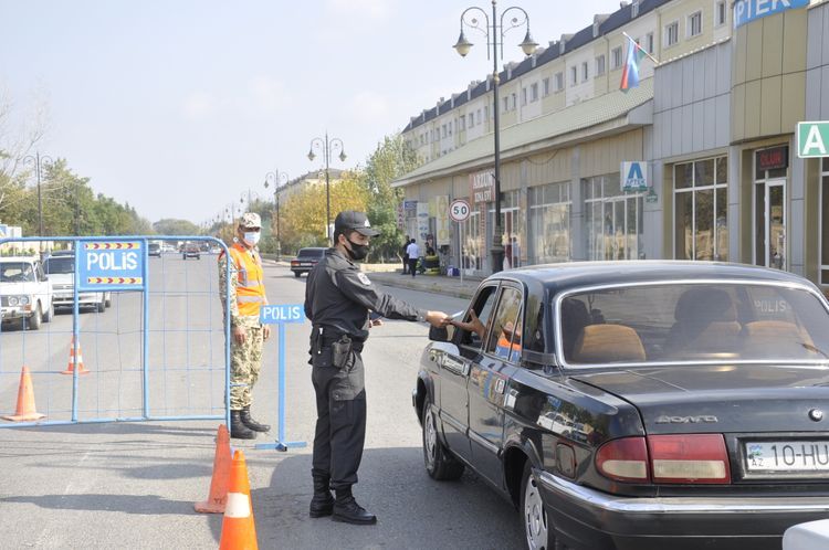 9 stationary posts set up in Sabirabad in connection with coronavirus