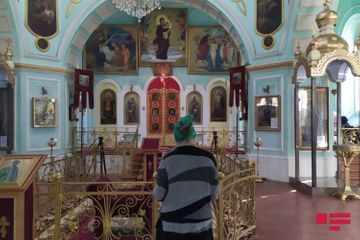 Commemoration ceremony to Azerbaijani martyrs being held at the Russian Orthodox Church in Ganja