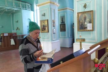Commemoration ceremony to Azerbaijani martyrs being held at the Russian Orthodox Church in Ganja