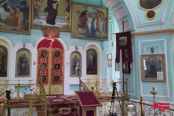 Commemoration ceremony to Azerbaijani martyrs being held at the Russian Orthodox Church in Ganja