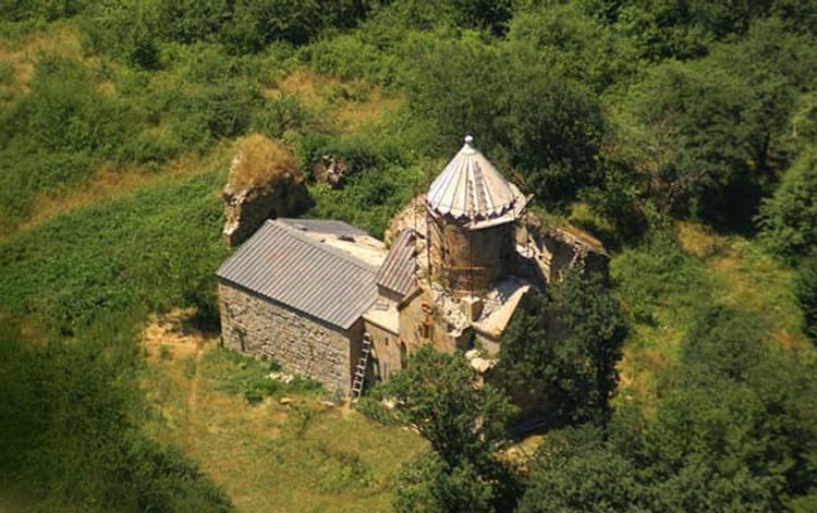 Albanian church in Hadrut was also subjected to Armenian vandalism