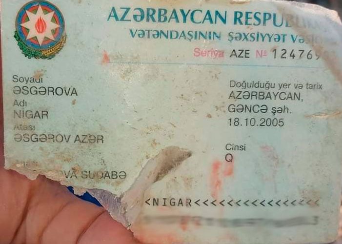 There is a schoolchild among those who killed as a result of Armenia’s firing rocket to Ganja
