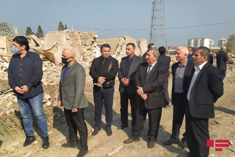 Azerbaijan’s renowned representatives of culture and fine arts went to Ganja - PHOTO