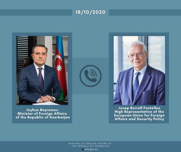 Azerbaijan's Foreign Minister and EU High Representative for Foreign Affairs holds phone talk