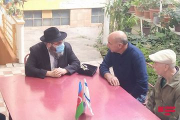 Chief rabbi of Ashkenazis in Azerbaijan met with members of Jewish Religious Community in Ganja - PHOTO