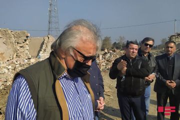 Azerbaijan’s renowned representatives of culture and fine arts went to Ganja - PHOTO