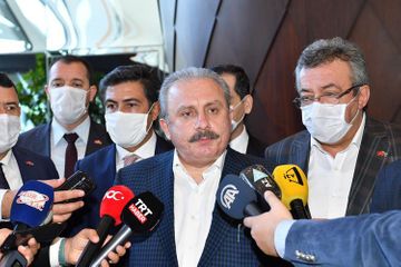 Speaker of Grand National Assembly of Turkey Mustafa Sentop arrives in Azerbaijan for official visit