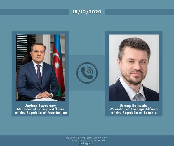 Azerbaijani and Estonian FMs hold phone conversatio