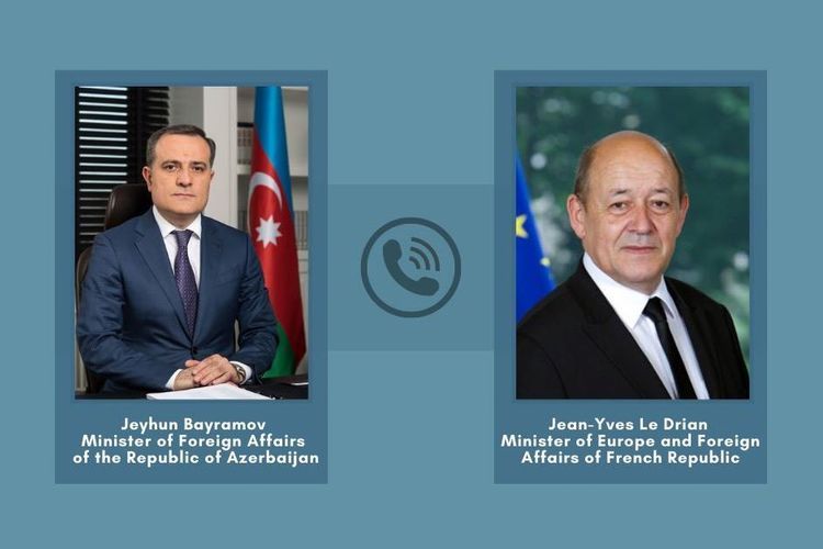 Telephone conversation held between Azerbaijani FM and French counterpart