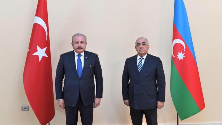Chairman of Turkish Parliament meets with Azerbaijani PM Ali Asadov