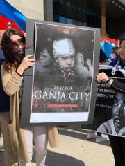 Protest rally against the Ganja terror held in front of the UN Headquarters