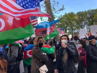 Protest rally against the Ganja terror held in front of the UN Headquarters