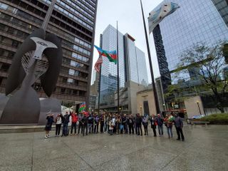 Rally in support to Azerbaijan held in Chicago