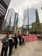 Rally in support to Azerbaijan held in Chicago