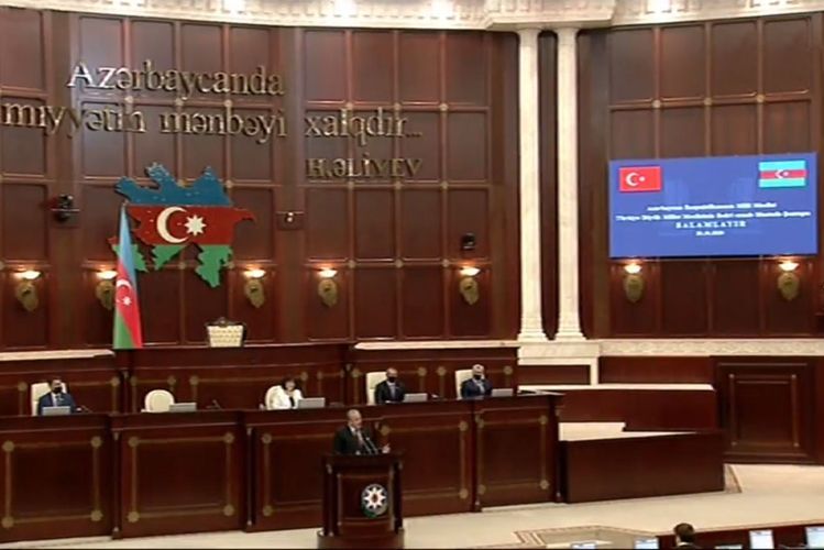 Mustafa Sentop addresses to the world from Azerbaijani Parliament: "Are you dumb, deaf, or blind?"