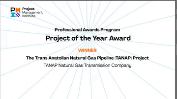 TANAP awarded “Project of the Year Award”