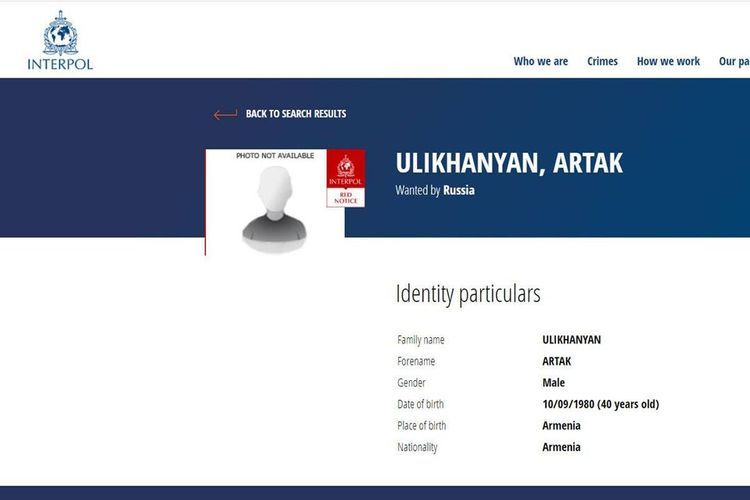 Russia put on international wanted list Armenian acused of homicide