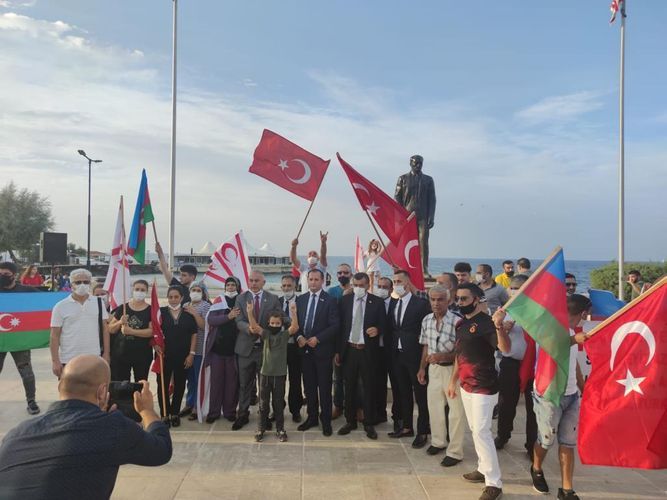 Rally in support of Garabagh held in the Republic of Northern Cyprus - PHOTO