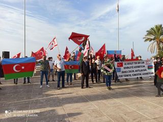Rally in support of Garabagh held in the Republic of Northern Cyprus - PHOTO