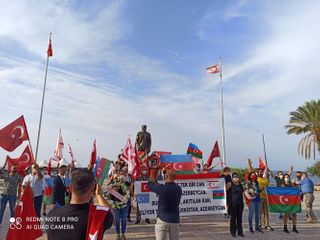 Rally in support of Garabagh held in the Republic of Northern Cyprus - PHOTO