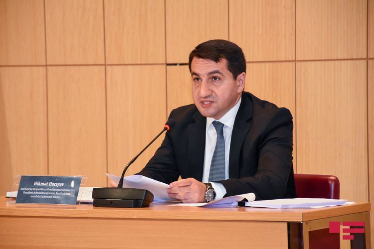 Hikmat Hajiyev: “Armenia’s war crimes against Azerbaijani people continue”