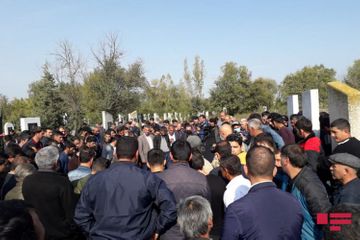 Civilians killed as a result of Armenian terror in Barda, buried  - PHOTO