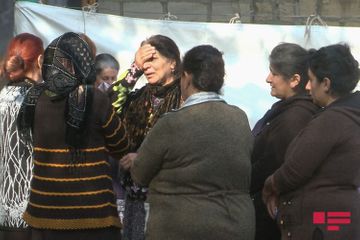 Civilians killed as a result of Armenian terror in Barda, buried  - PHOTO