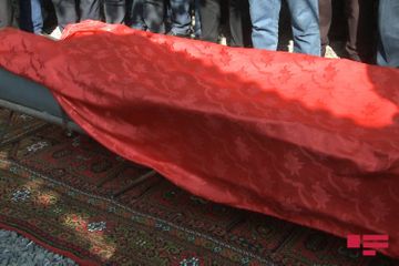 Civilians killed as a result of Armenian terror in Barda, buried  - PHOTO