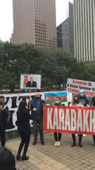 Protest was made in Texas against terrorist acts committed by Armenians in Azerbaijan’s Barda and Ganja cities