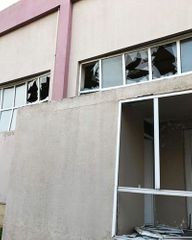 As a result of Armenian terror in Barda, Olympic Sports Complex during damaged - PHOTOSESSION