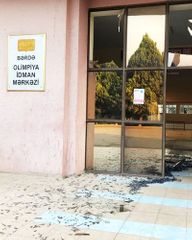 As a result of Armenian terror in Barda, Olympic Sports Complex during damaged - PHOTOSESSION