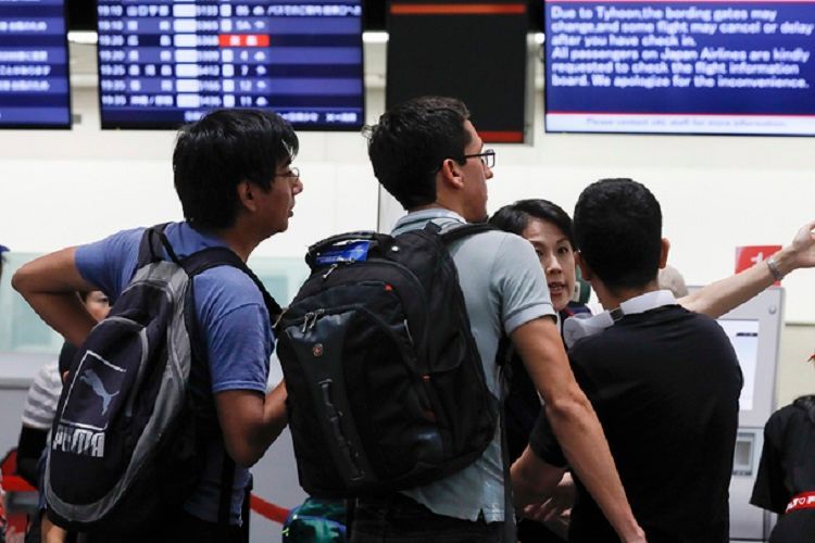 Typhoon canceled over 100 flights in Southern Japan