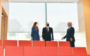 President Ilham Aliyev and first lady Mehriban Aliyeva attended opening of two new blocks of ADA University - UPDATED