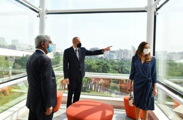 President Ilham Aliyev and first lady Mehriban Aliyeva attended opening of two new blocks of ADA University - UPDATED
