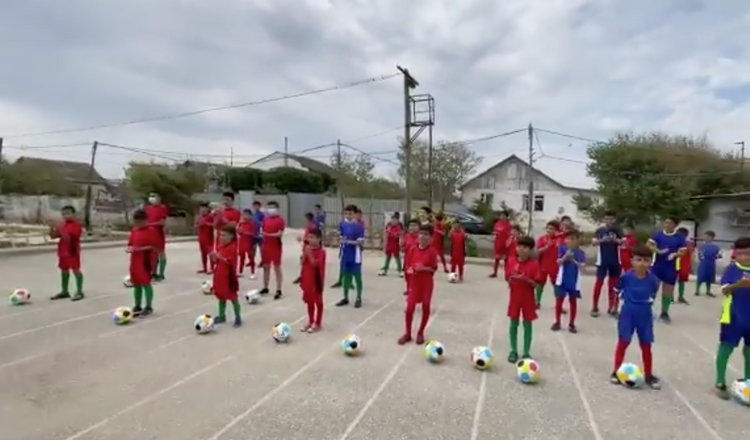 Football uniforms to the IDP school children from Khojaly, Khankendi and Shusha presented