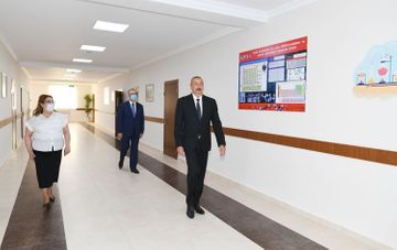 President Ilham Aliyev views renovation work carried out at school No. 251, inaugurates new block of the school - UPDATED