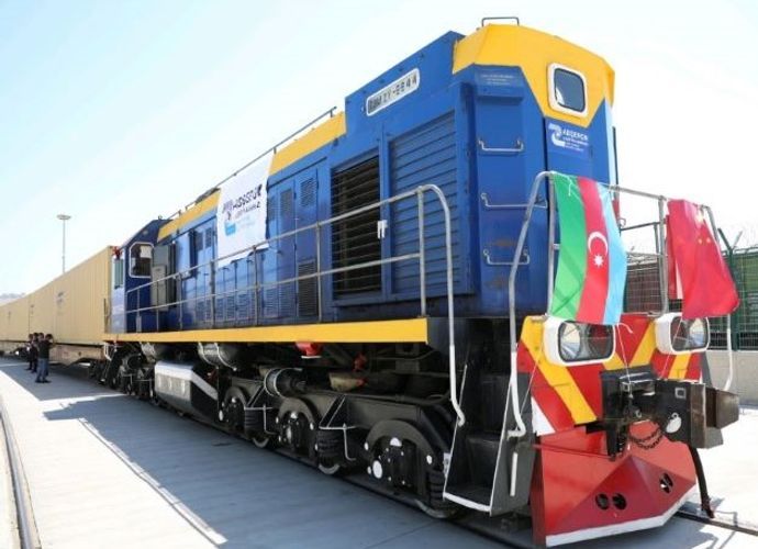 China sends new freight train to Azerbaijan