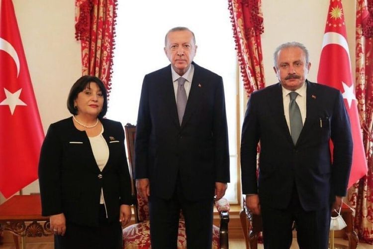 Speaker of Azerbaijani Parliament meets with Turkish President