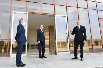 President Ilham Aliyev attended the inauguration of Vocational Education Center opened at Sumgayit Chemical Industry Park